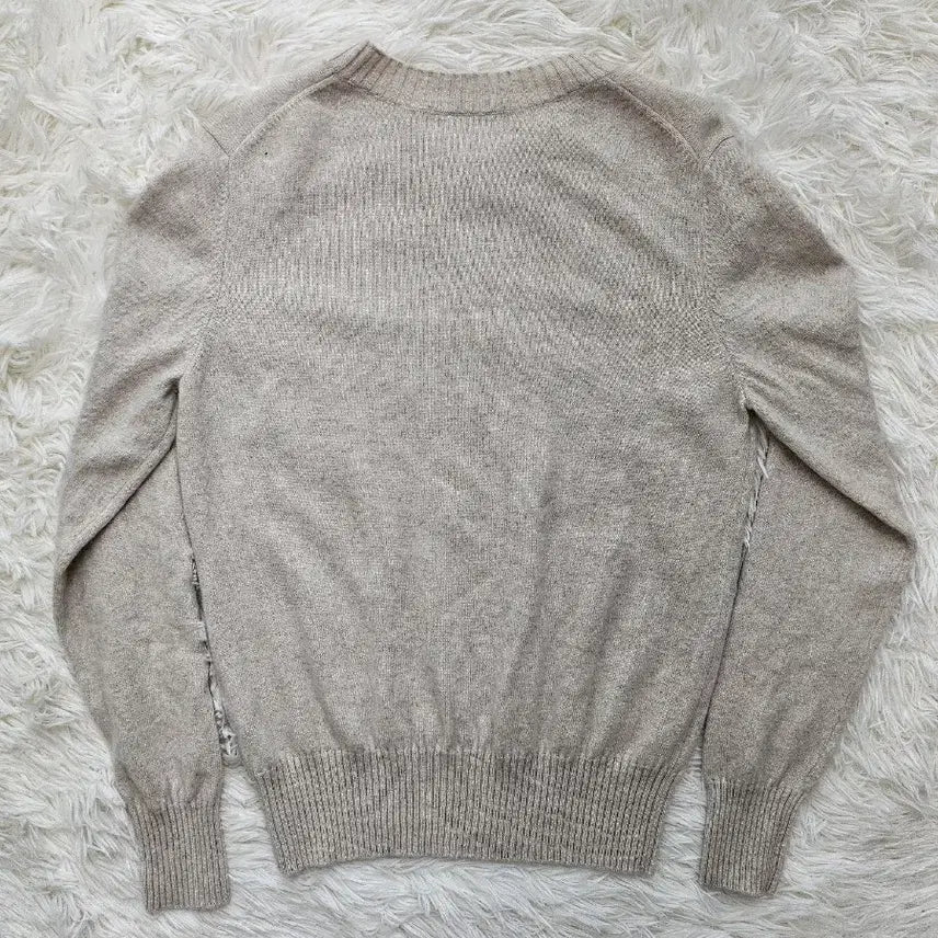 [BUNJANG] LYDIAVINE Beige Cashmere Knit Sweater M / LYDIAVINE 베이지 라운드넥  캐시미어 니트 M