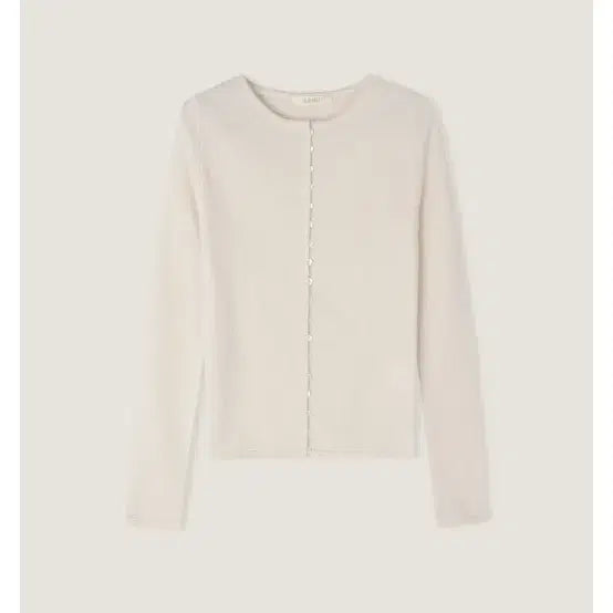 [BUNJANG] Obzest Bell Button Cardigan Ivory / 오브제스트 벨 버튼 가디건 아이보리