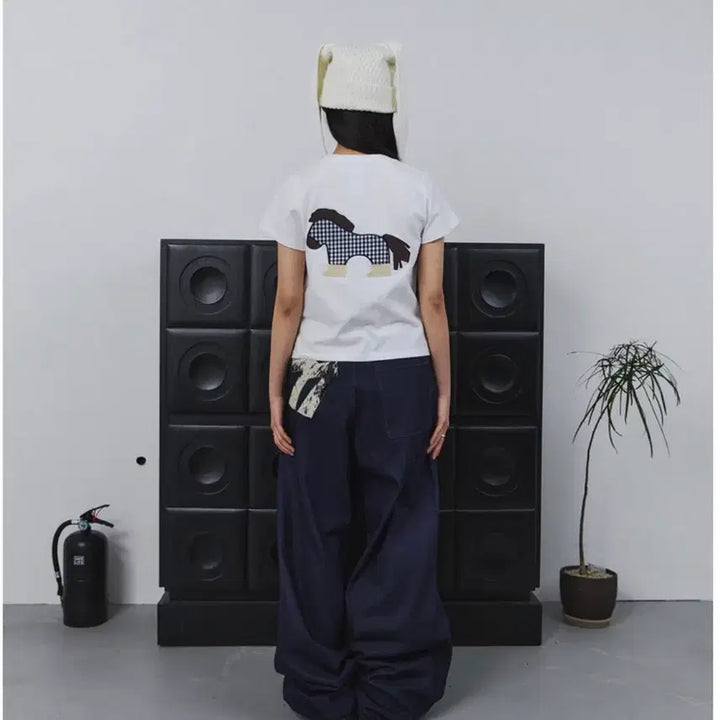 [SOLD OUT] 탄산 포니 아플리케 티셔츠  1
