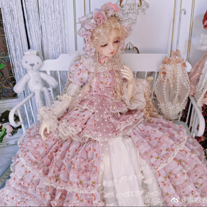 [BUNJANG] BJD Fleurgeste - Purple Strawberry Full Dress Set / BJD 구체관절인형 Fleurgeste-Purple Strawberry