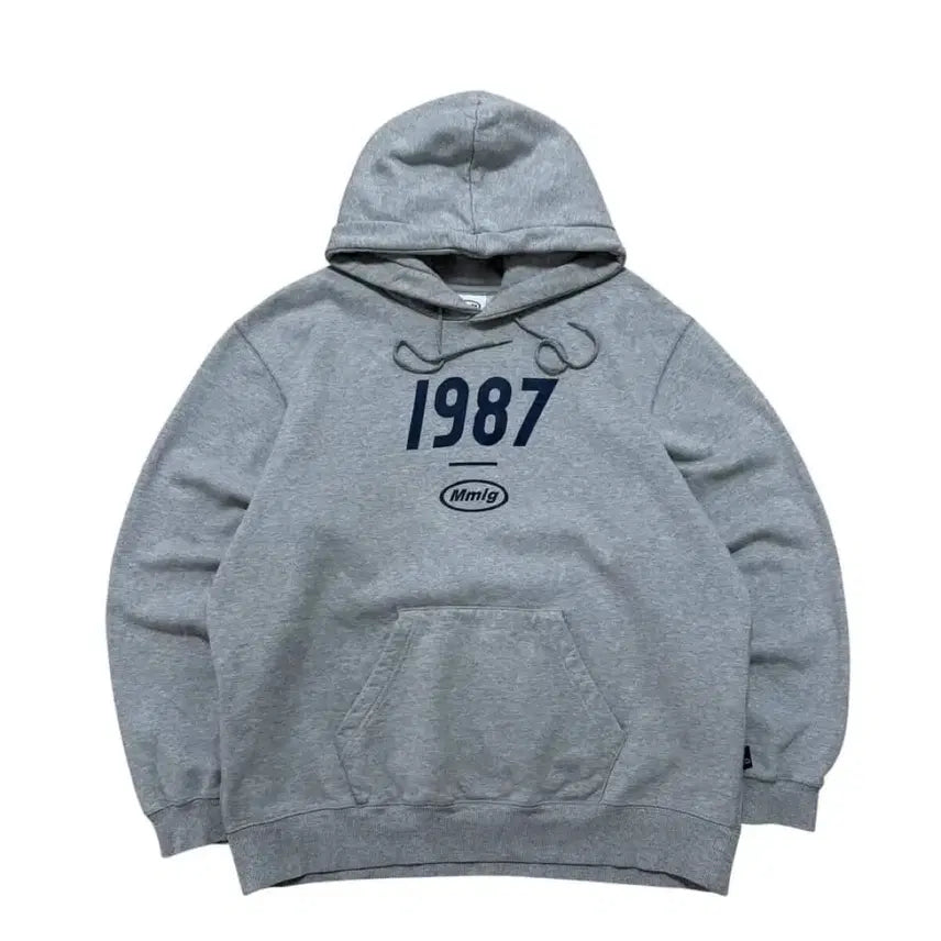 [BUNJANG] Mmlg Big Printing Deep Grey Oversized Fit Hoodie / Mmlg 후드티