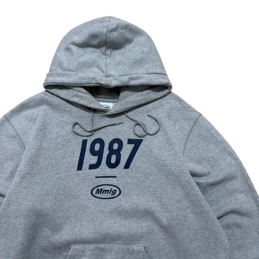 [BUNJANG] Mmlg Big Printing Deep Grey Oversized Fit Hoodie / Mmlg 후드티