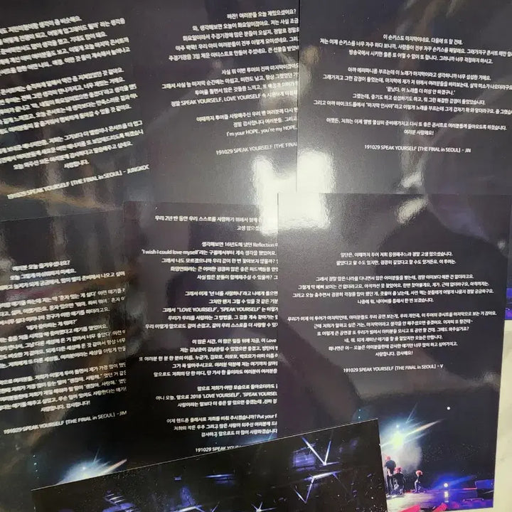 [BUNJANG] BTS Speak Yourself Final Ment Photo Set / 방탄 스픽콘 엔딩멘트 인화사진 포토세트