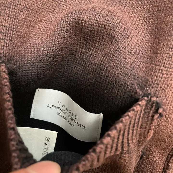 [BUNJANG] Unused Reversible Bleached Cardigan Dark Navy / [3] 언유즈드 리버시블 블리치드 가디건 다크네이비