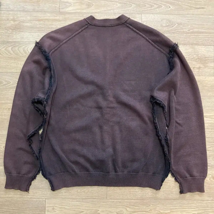 [BUNJANG] Unused Reversible Bleached Cardigan Dark Navy / [3] 언유즈드 리버시블 블리치드 가디건 다크네이비