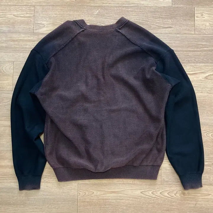 [BUNJANG] Unused Reversible Bleached Cardigan Dark Navy / [3] 언유즈드 리버시블 블리치드 가디건 다크네이비