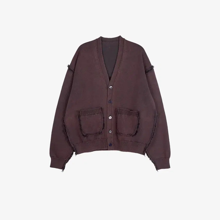 [BUNJANG] Unused Reversible Bleached Cardigan Dark Navy / [3] 언유즈드 리버시블 블리치드 가디건 다크네이비
