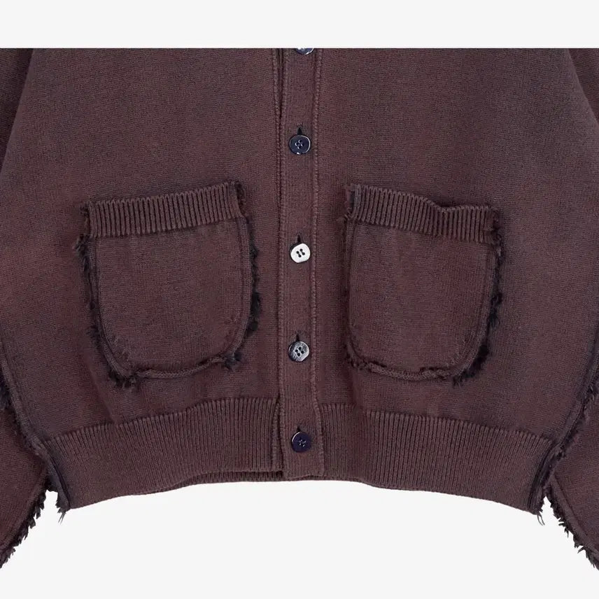 [BUNJANG] Unused Reversible Bleached Cardigan Dark Navy / [3] 언유즈드 리버시블 블리치드 가디건 다크네이비