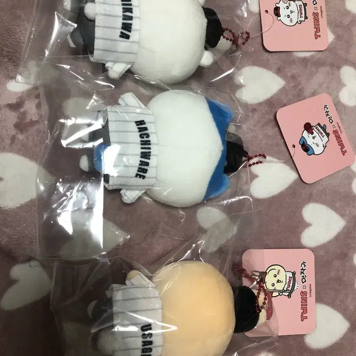 [BUNJANG] LG Twins Denzakwi Mascot Keyring (Chee-ka-wa, Hachiware, Usagi) / 택포15 엘지 트윈스 먼작귀 마스코트 키링 LG 치이카와 하치와레 우사기