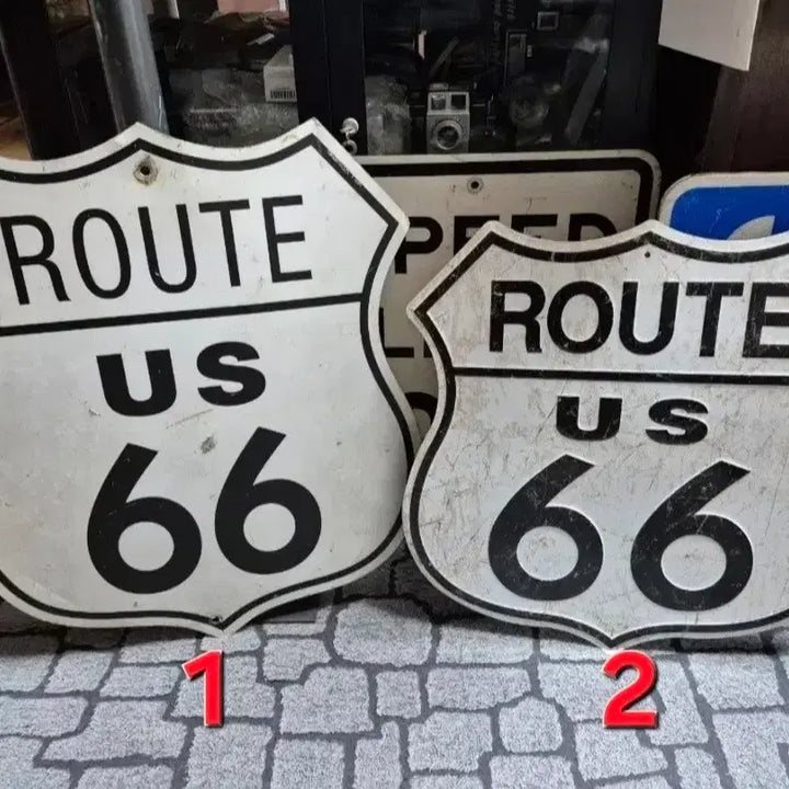 [BUNJANG] ROUTE US 66 Historic Metal Sign / 미국인들이 사랑하는 도로 ROUTE US 66 사인