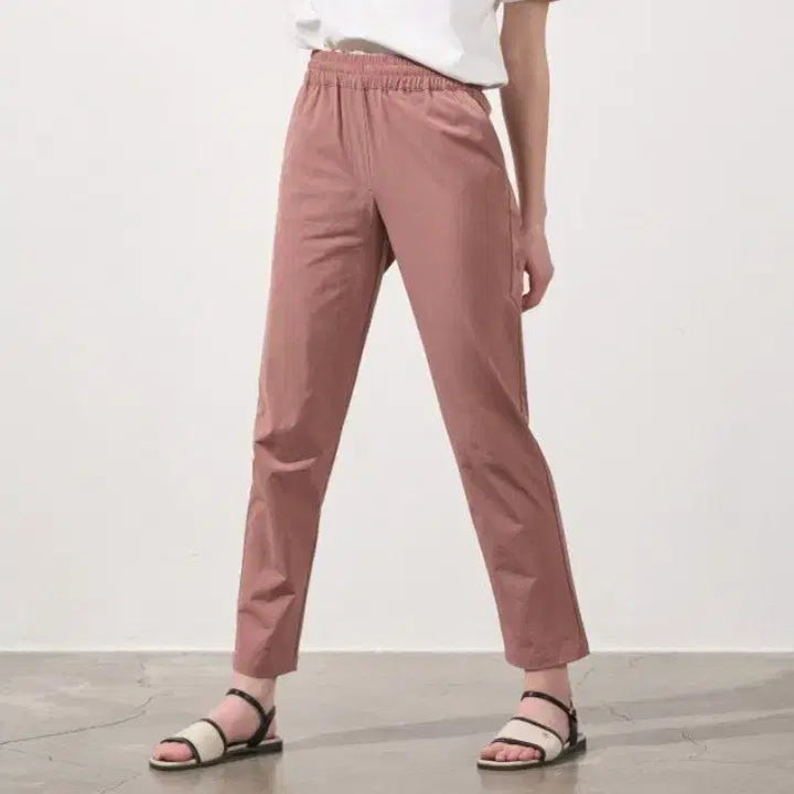 [BUNJANG] Feltics Cool Banding Pants L Rose Gold / 택새제품 Feltics 냉감 쿨 밴딩 바지 L 로즈골드 핑크색