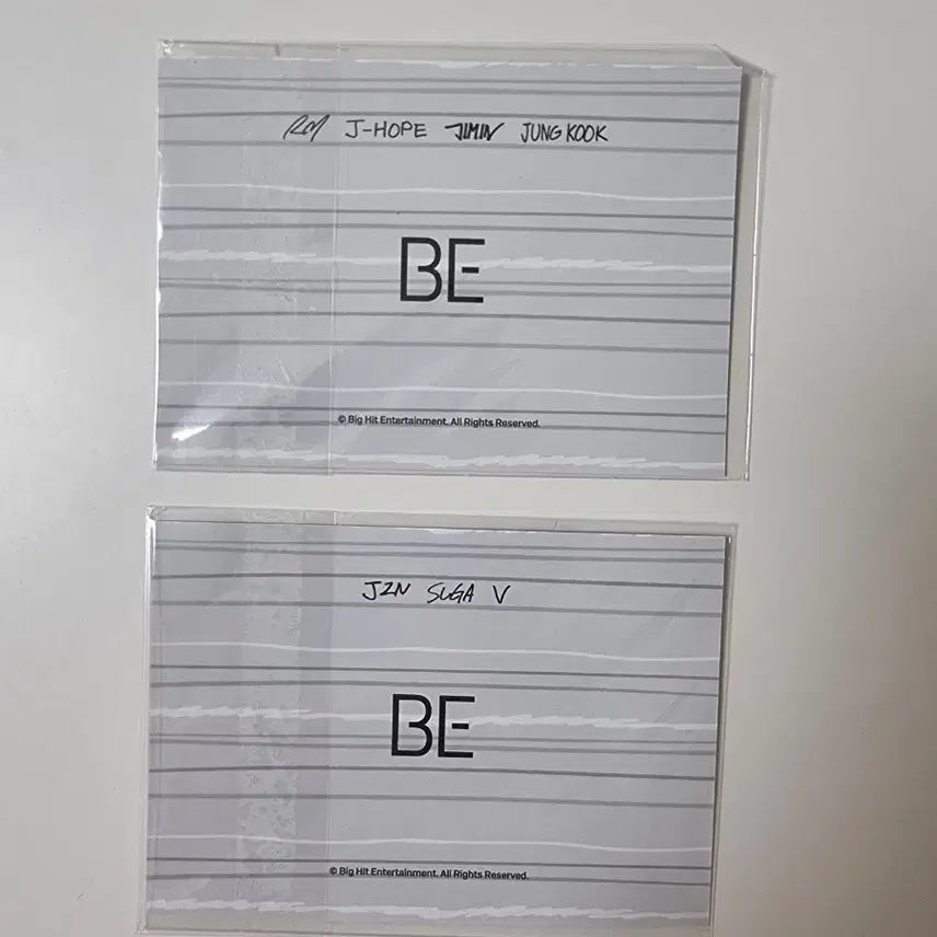 [BUNJANG] BTS BE Eco Bag Unit Photocard Bundle Set / 방탄 BE에코백 유닛 포카 세트 2장