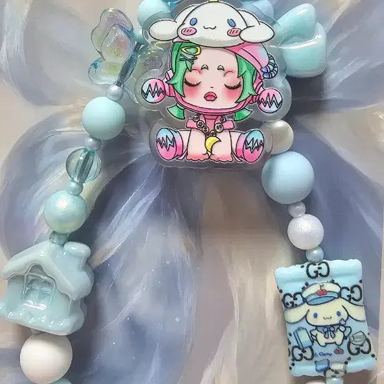 [BUNJANG] Skull Cinnamoroll Acrylic Keyring / 스컬 시나모롤 아크릴 키링 N취아리네