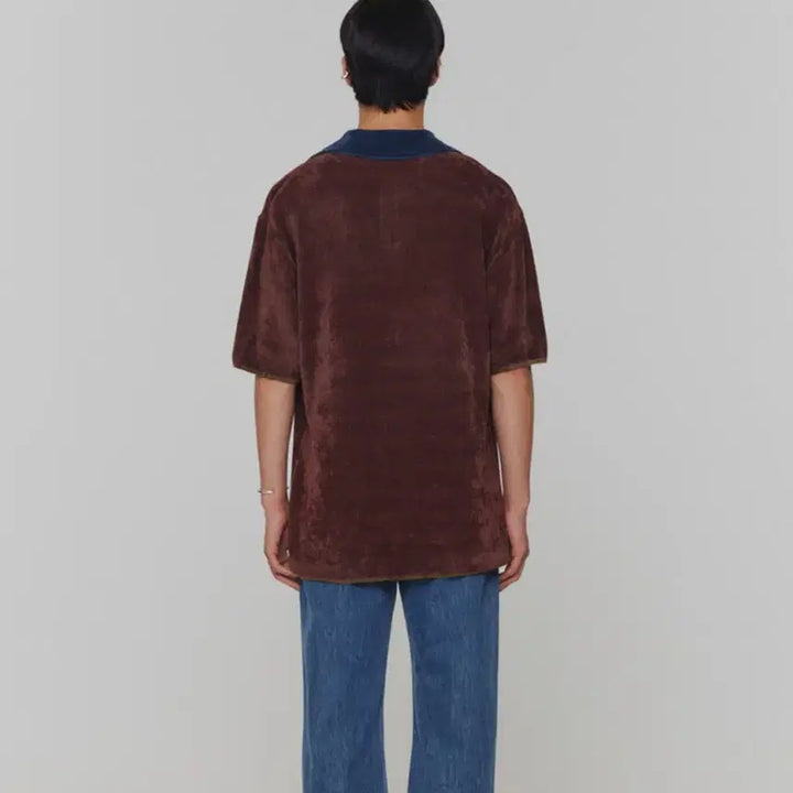 [BUNJANG] AMOMENTO Jacquard Collar Knit Top / 아모멘토(AMOMENTO)자카드 칼라 니트