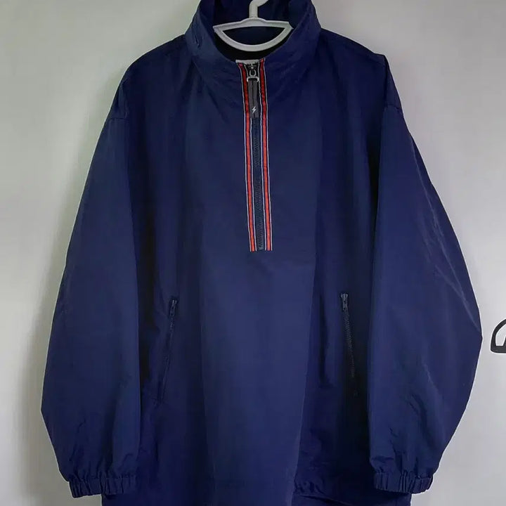 [BUNJANG] Lightning Bolt Vintage Anorak Half-Zip (Navy) / [XL] Lightning Bolt 빈티지 아노락 하프집업 (네이비)