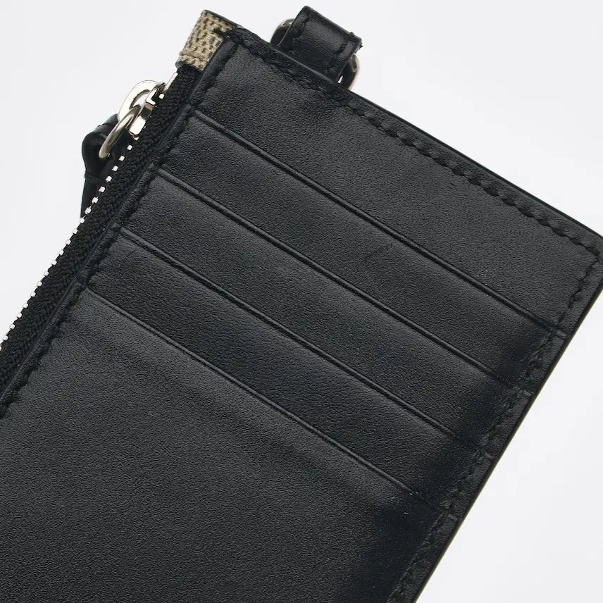 [BUNJANG] Gucci GG Supreme Snake Card Wallet / 구찌 GG 수프림 캔버스 스네이크 카드지갑