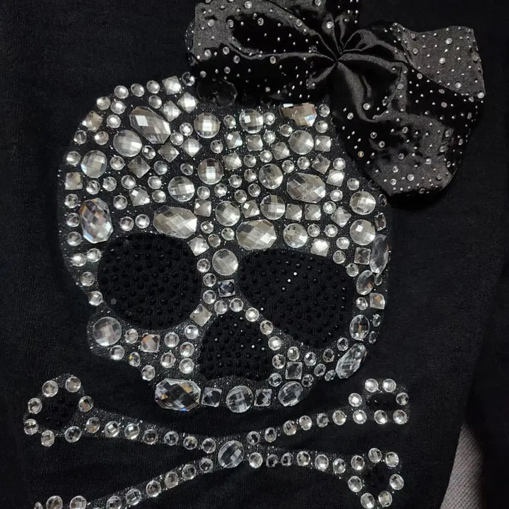 [BUNJANG] Skull Cubic Y2k Gal Garu Cardigan / 스컬 큐빅 Y2k갸루 가디건