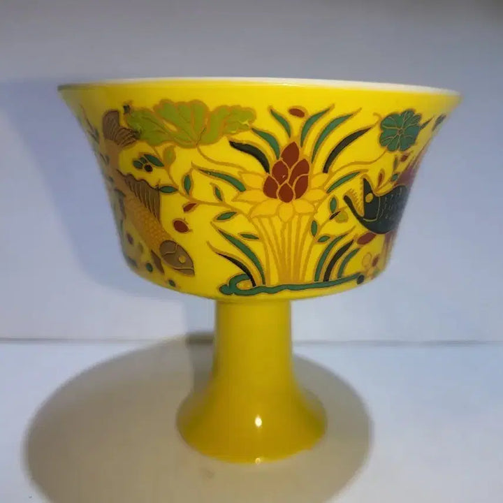 [BUNJANG] Chinese Celadon Porcelain High-Footed Wine Cup / 중국도자기 고족 박태잔