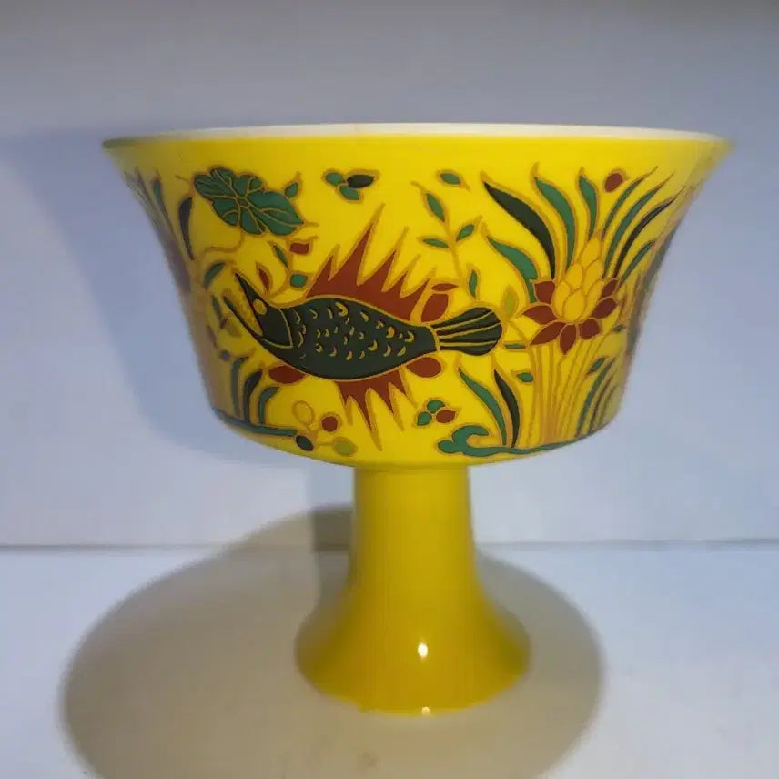 [BUNJANG] Chinese Celadon Porcelain High-Footed Wine Cup / 중국도자기 고족 박태잔