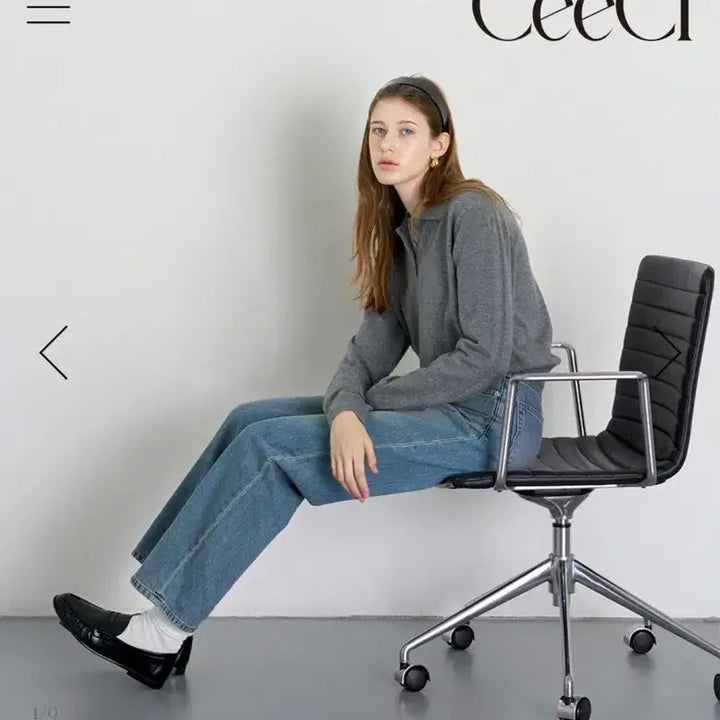 [BUNJANG] Ceeci Straight Irish Denim M / Ceeci 씨에씨 스트레이트 아이리쉬 데님