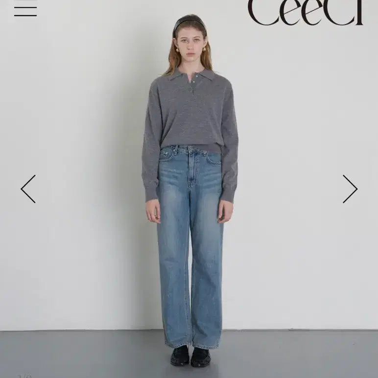 [BUNJANG] Ceeci Straight Irish Denim M / Ceeci 씨에씨 스트레이트 아이리쉬 데님