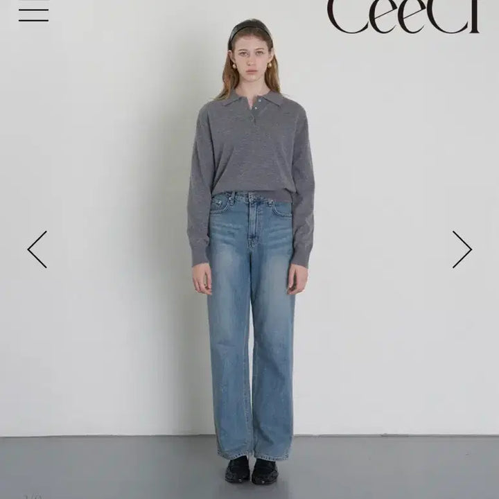 [BUNJANG] Ceeci Straight Irish Denim M / Ceeci 씨에씨 스트레이트 아이리쉬 데님