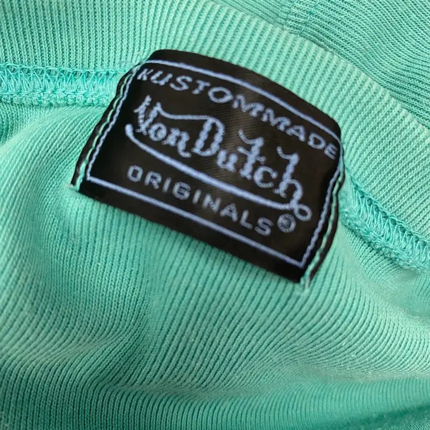 [BUNJANG] Von Dutch Cubic Logo Knit Top / 본더치 큐빅로고 포인트 반팔 니트 092