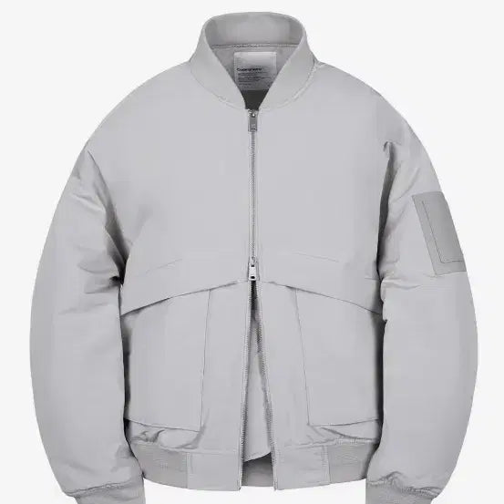 [BUNJANG] Code:Graphy MA-1 Light Gray Bomber Jacket / 코드그라피 MA-1 라이트 그레이 봄버 자켓