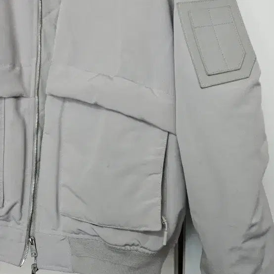 [BUNJANG] Code:Graphy MA-1 Light Gray Bomber Jacket / 코드그라피 MA-1 라이트 그레이 봄버 자켓