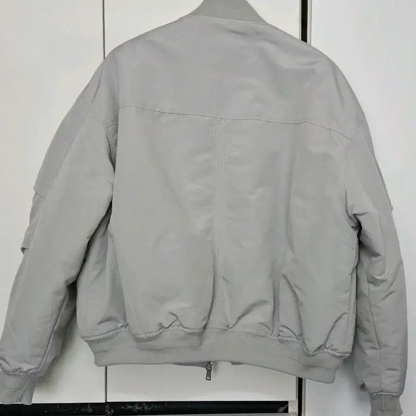 [BUNJANG] Code:Graphy MA-1 Light Gray Bomber Jacket / 코드그라피 MA-1 라이트 그레이 봄버 자켓