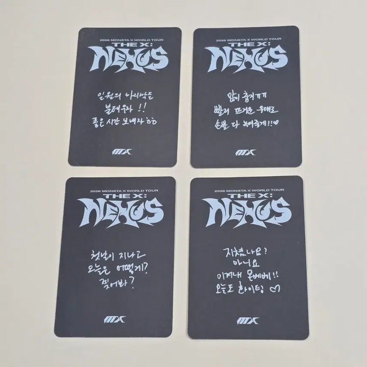 [SOLD OUT] 몬스타엑스 중콘 콘서트포카 NEXUS 4장 일괄