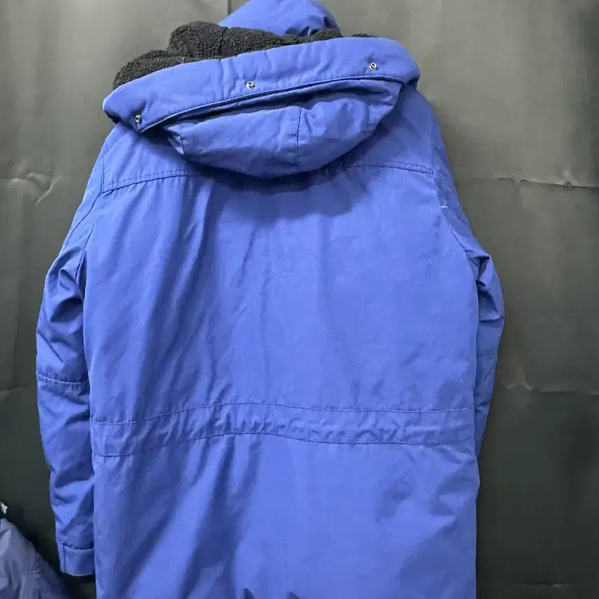[BUNJANG] Lacoste Blue Hooded Padded Jumper / 라코스테 블루 후드 패딩 점퍼