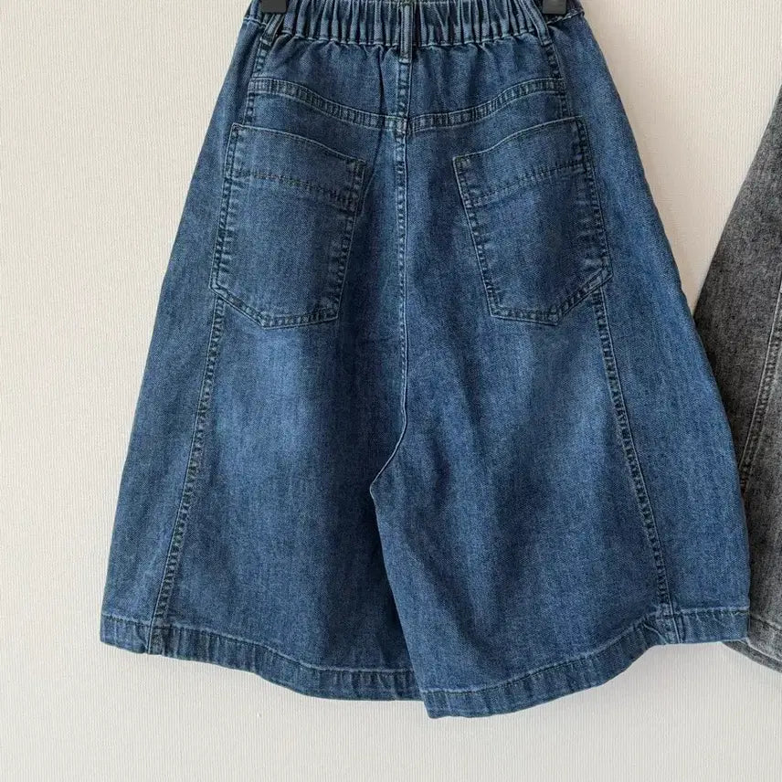 [BUNJANG] Wide Bermuda Denim Shorts / 새제품  와이드 버뮤다 청 반바지