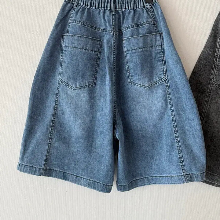 [BUNJANG] Wide Bermuda Denim Shorts / 새제품  와이드 버뮤다 청 반바지