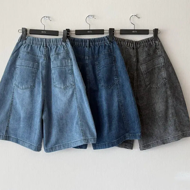 [BUNJANG] Wide Bermuda Denim Shorts / 새제품  와이드 버뮤다 청 반바지