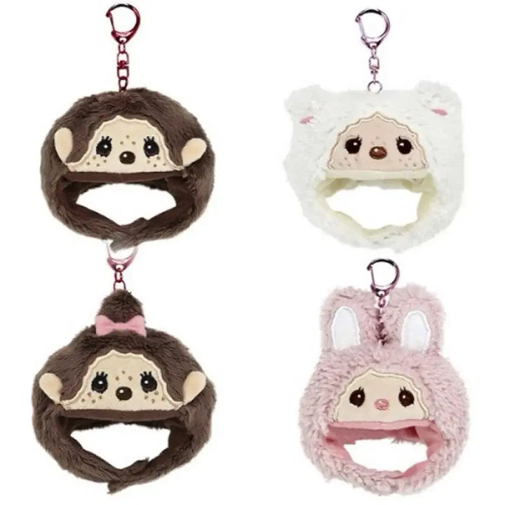 [BUNJANG] Monchhichi Charm Hat Keyring / 몬치치 인형 모자 양 챠무 팬캡 키홀더 키링