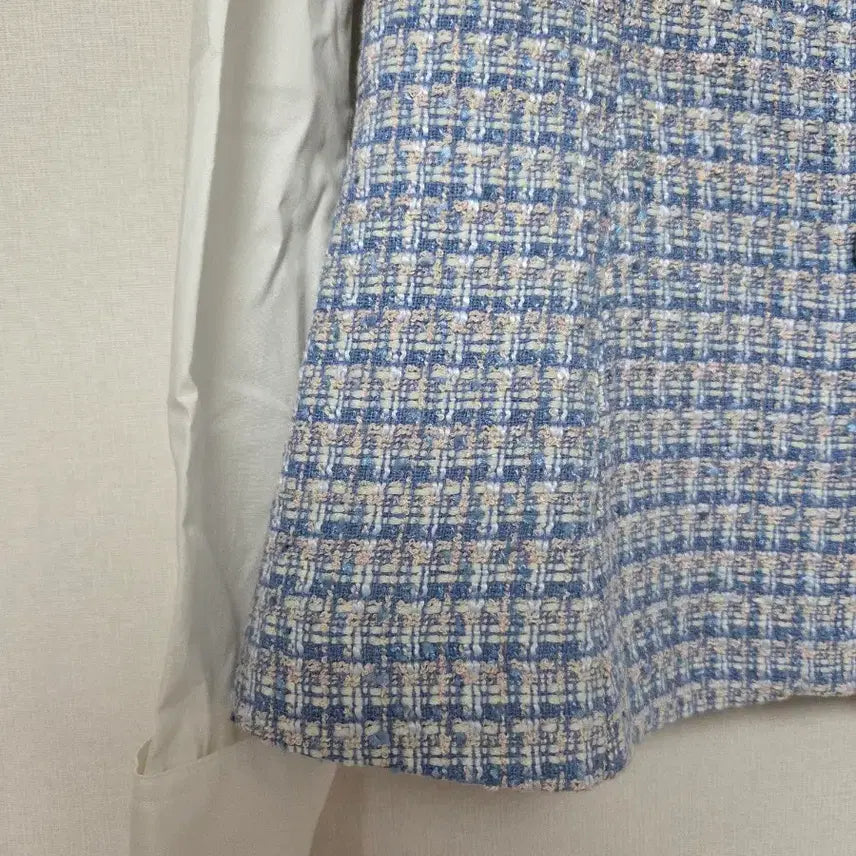 [BUNJANG] it MICHAA Tweed Color Block Blouse / (새제품) 잇미샤(it MICHAA) 트위드 배색 블라우스 44사이즈