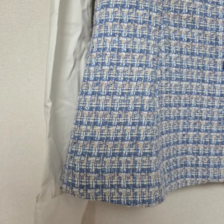 [BUNJANG] it MICHAA Tweed Color Block Blouse / (새제품) 잇미샤(it MICHAA) 트위드 배색 블라우스 44사이즈