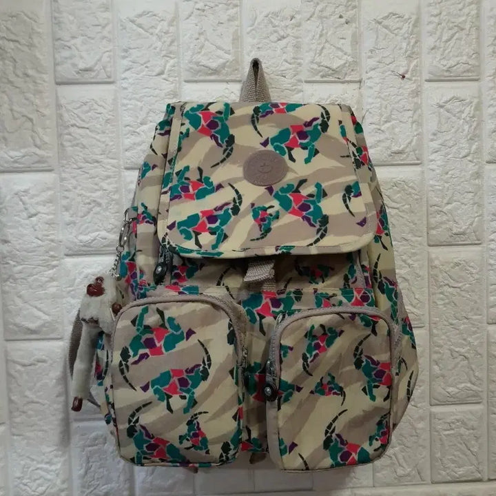 [SOLD OUT] 키플링 백팩 카모플라쥬 원숭이 인형 키링