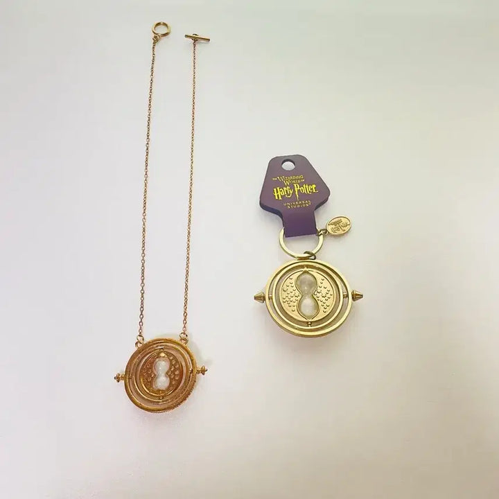 [BUNJANG] Hermione Time Turner Hourglass Necklace &amp; Keyring / 헤르미온느 타임임러너 모레시계