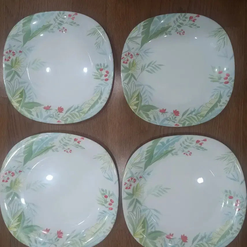 [BUNJANG] Arcopal Tropical Pattern Plate / 빈티지 아코팔 접시 트로피칼 무늬