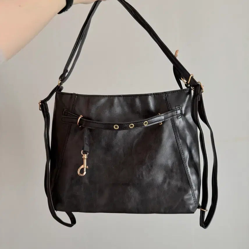 [BUNJANG] Unused Two-Way Shoulder Bag Leather Backpack / 개봉 미사용 여자 투웨이 숄더백 백팩 레더백팩