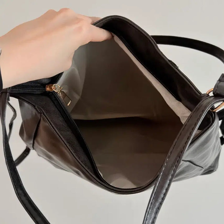 [BUNJANG] Unused Two-Way Shoulder Bag Leather Backpack / 개봉 미사용 여자 투웨이 숄더백 백팩 레더백팩