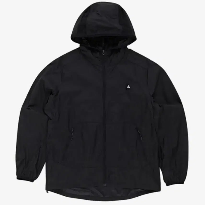 [BUNJANG] New Balance Black Hooded Packable Windbreaker Jacket / 뉴발란스 블랙 후드 바람막이 패커블 자켓 새상품