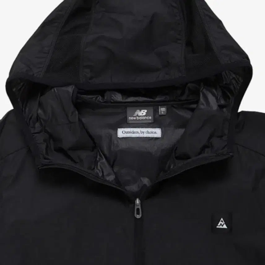 [BUNJANG] New Balance Black Hooded Packable Windbreaker Jacket / 뉴발란스 블랙 후드 바람막이 패커블 자켓 새상품