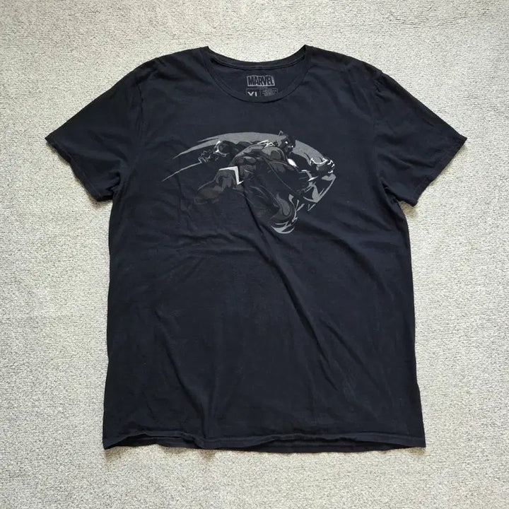 [BUNJANG] Marvel Black Panther Graphic T-Shirt / Marvel 블랙팬서 반팔 티셔츠 XL(105)