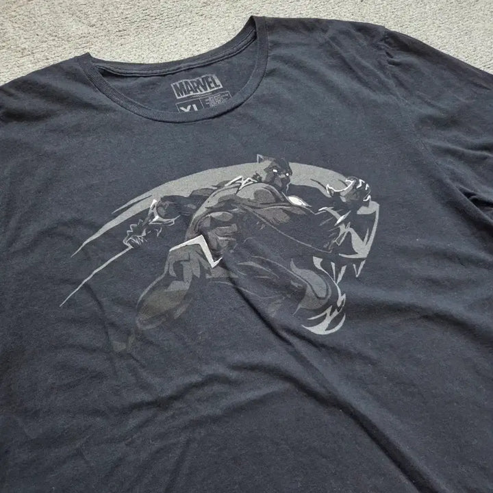[BUNJANG] Marvel Black Panther Graphic T-Shirt / Marvel 블랙팬서 반팔 티셔츠 XL(105)