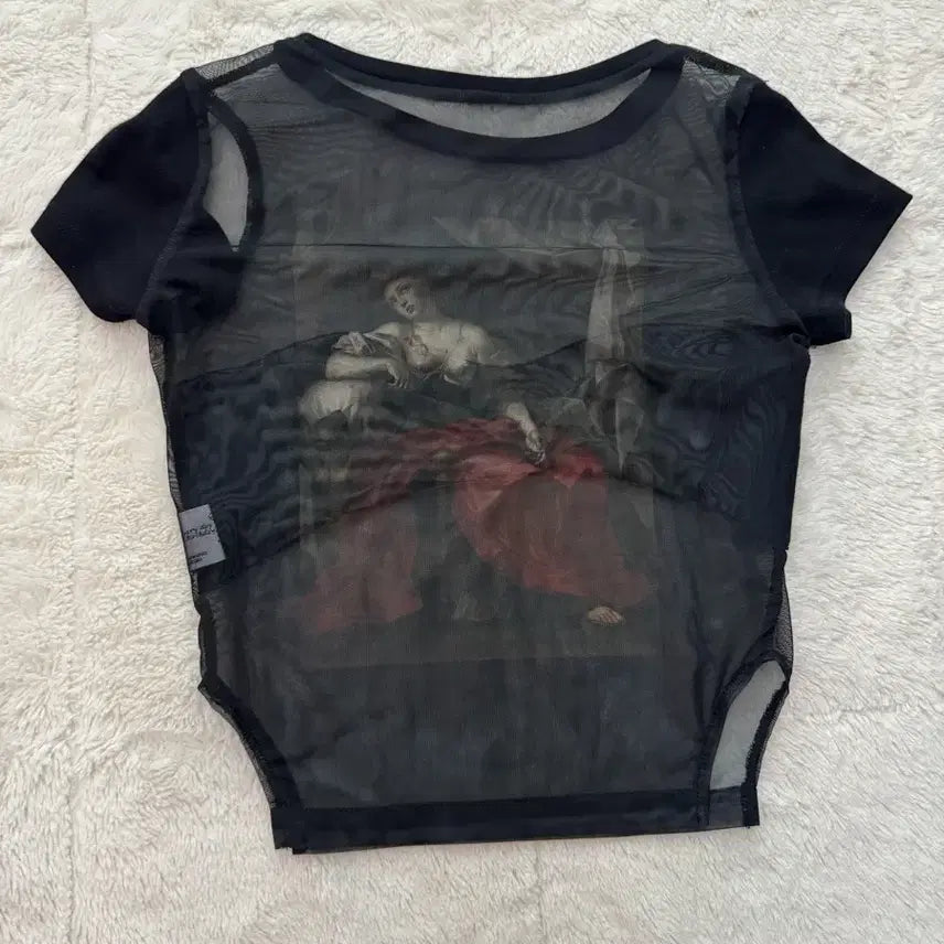 [BUNJANG] Unheih See-through T-shirt / 언헤이 시스루 티