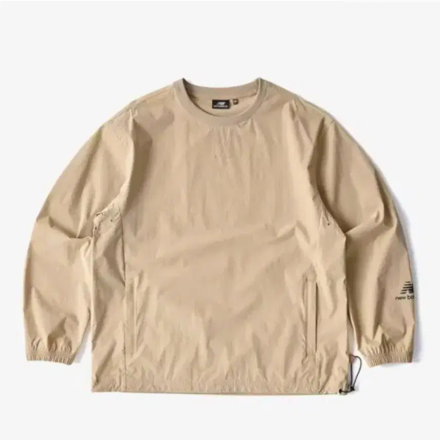 [BUNJANG] New Balance Anorak Sweatshirt XL / 뉴발란스 베이지 아노락 맨투맨 XL 새상품