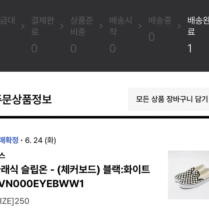 [SOLD OUT] 반스 클래식 슬립온 체커보드